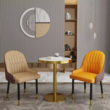 Chaises salon en cuir PU rembouré