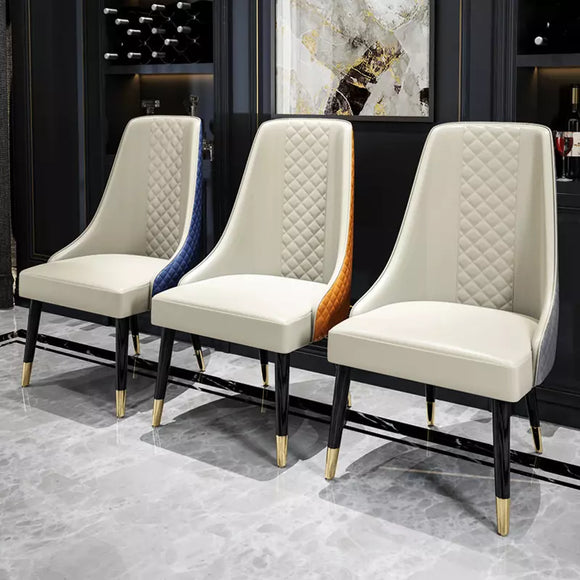 Chaise cuir rembouré