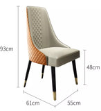 Chaise cuir rembouré