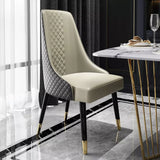 Chaise cuir rembouré