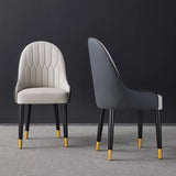Chaises salon en cuir PU rembouré